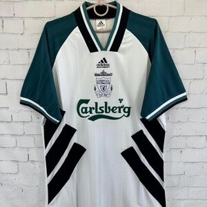 LIVERPOOL ENGLAND 1993 1995
VINTAGE RETRO FOOTBALL SHIRT
JERSEY AWAY SIZE 44-46